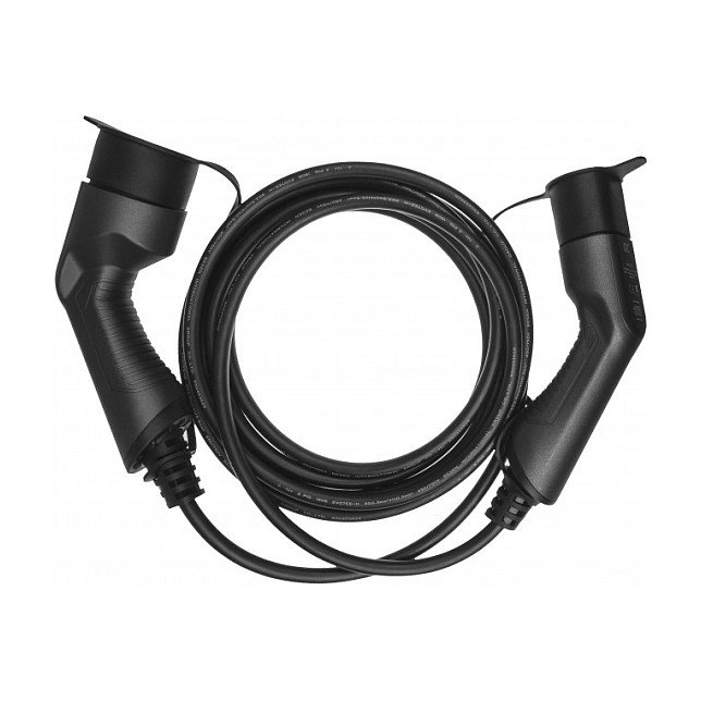 Green Cell EV13 Cable de carga para vehículo eléctrico Tipo 2, 3,6 kW, 16 A, 5 m, Negro