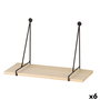 Estante Max Home Hierro Madera MDF 30 X 20 X 14,5 CM (6 Unidades)