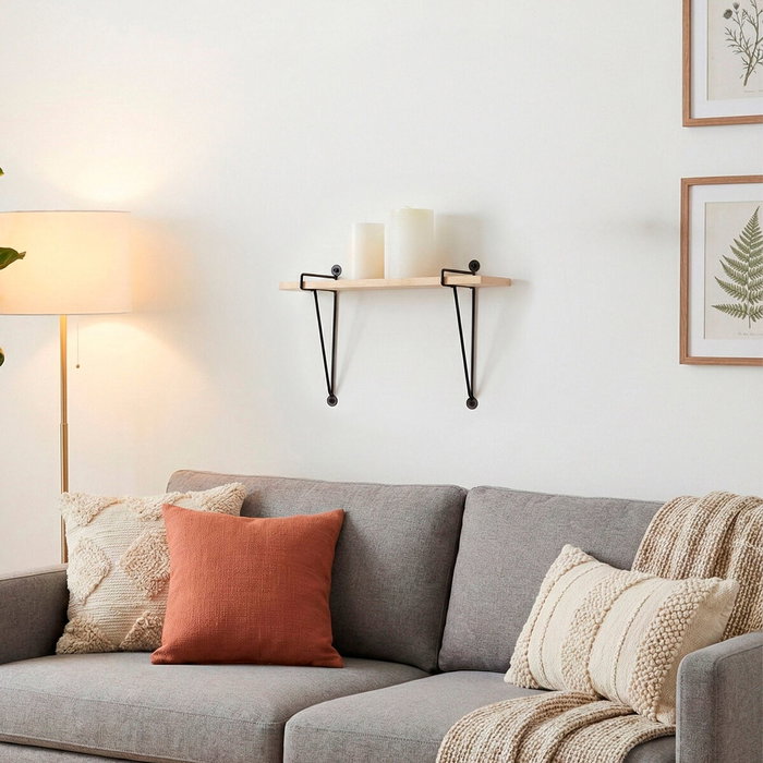 Estante Max Home Hierro Madera MDF 30 X 20 X 14,5 CM (6 Unidades) Estante Max Home Hierro Madera MDF 30 X 20 X 14,5 CM (6 Unidades)