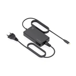Aisens Cargador de sobremesa GaN 65W USB-C PD3.0 con cable de 1.8m, Negro