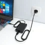 Aisens Cargador de sobremesa GaN 65W USB-C PD3.0 con cable de 1.8m, Negro