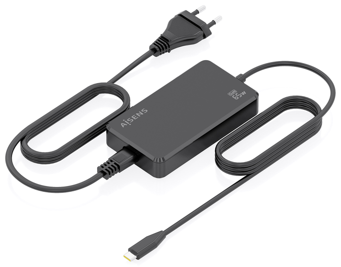AISENS Cargador de Sobremesa GaN 65W USB-C PD3.0 Negro AISENS Cargador de Sobremesa GaN 65W USB-C PD3.0 Negro