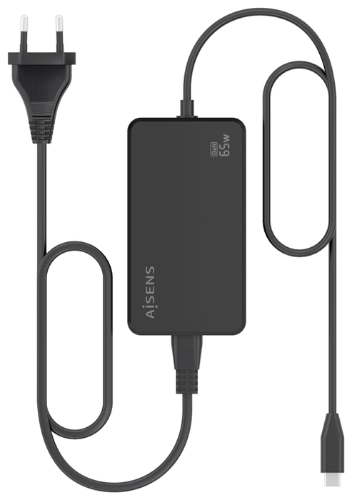 AISENS Cargador de Sobremesa GaN 65W USB-C PD3.0 Negro AISENS Cargador de Sobremesa GaN 65W USB-C PD3.0 Negro