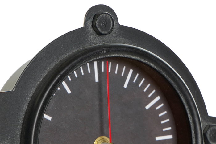 DKD Home Decor Reloj Sobremesa Vintage Negro Dorado Hierro Cristal 7 x 20 x 38 cm