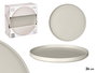 Vessia Plato Llano 26 cm Liso Gris Ceramica (Set de 12)