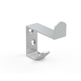 HERRAJES ALK Percha Doble Cabine Inoxidable 304 Acero Inoxidable