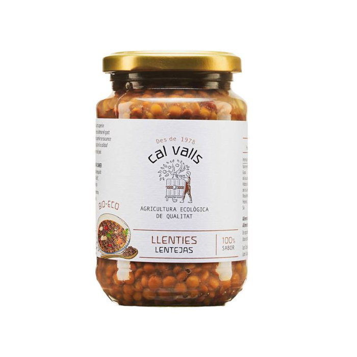 CAL VALLS Lenteja cocida ECO 350 g CAL VALLS Lenteja cocida ECO 350 g