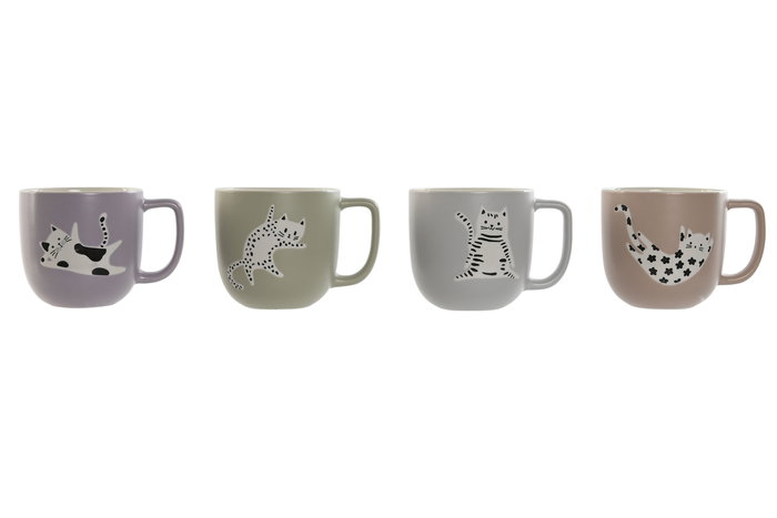 DKD Home Decor Taza Scandi Azul Rosa 9.4 x 9.4 x 13 cm (12 Unidades) 410ml Porcelana New Bone Gatos Apto Microondas Lavavajillas DKD Home Decor Taza Scandi Azul Rosa 9.4 x 9.4 x 13 cm (12 Unidades) 410ml Porcelana New Bone Gatos Apto Microondas Lavavajillas