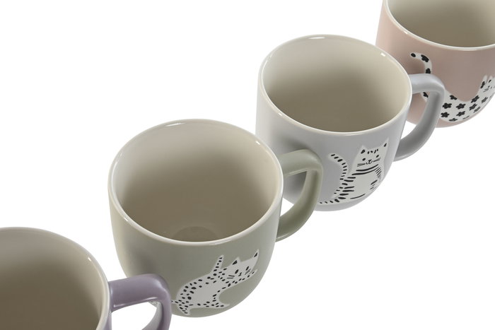 DKD Home Decor Taza Scandi Azul Rosa 9.4 x 9.4 x 13 cm (12 Unidades) 410ml Porcelana New Bone Gatos Apto Microondas Lavavajillas DKD Home Decor Taza Scandi Azul Rosa 9.4 x 9.4 x 13 cm (12 Unidades) 410ml Porcelana New Bone Gatos Apto Microondas Lavavajillas