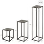 MAX HOME-SET 3MESAS NEGRAS MET