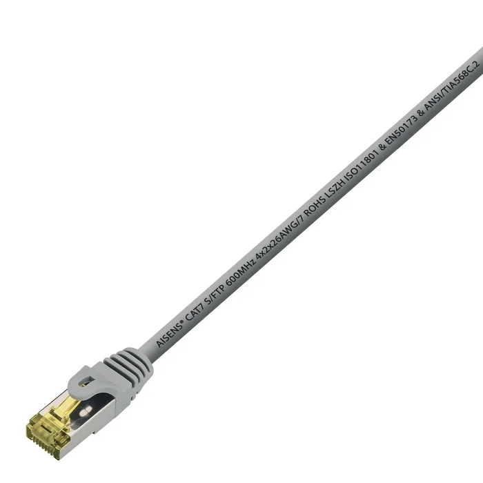 Aisens Cable de Red Cat7 S/FTP PIMF 25cm Gris