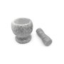 Inde Mortero de Mármol Blanco para Cocina y Especias, 11.5 cm Largo x 11.4 cm Ancho x 16.6 cm Alto (12 Unidades)