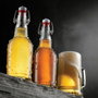 La Mediterranea Botella de 1000 ml con Tapón Hermético (Pack de 12)