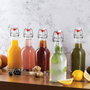 La Mediterranea Botella de 1000 ml con Tapón Hermético (Pack de 12)