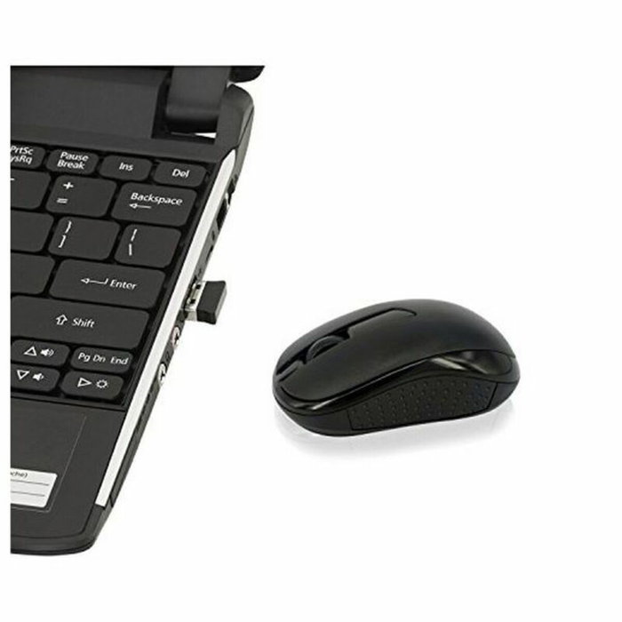 Ewent EW3223 Ratón Inalámbrico Óptico 1000 DPI Negro