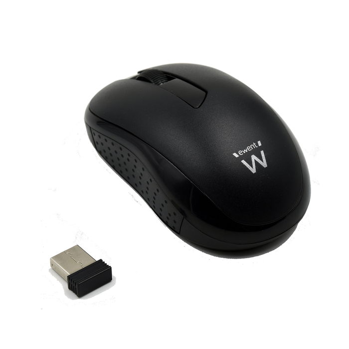 Ewent Mouse Ratón Inalámbrico Óptico 1000 DPI con Receptor Nano USB, 2.4 GHz, EW3223