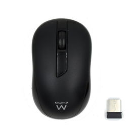 Ewent Mouse Ratón Inalámbrico Óptico 1000 DPI con Receptor Nano USB, 2.4 GHz, EW3223