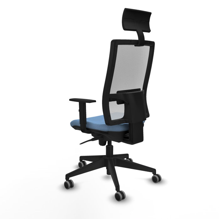 PIQUERAS Y CRESPO Silla de oficina Horna con mecanismo Sincro, Azul cielo/Blanco PIQUERAS Y CRESPO Silla de oficina Horna con mecanismo Sincro, Azul cielo/Blanco