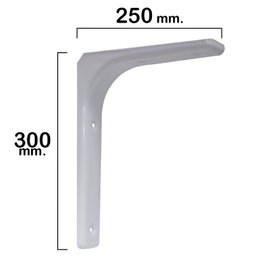 WOLFPACK LINEA PROFESIONAL Palomilla Reforzada Blanca 300x250 mm