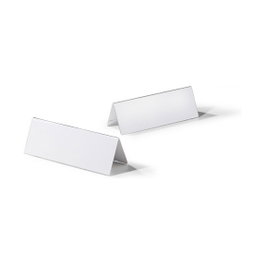 Durable Placas de identificación de escritorio transparentes 29.7 cm x 10.5 cm