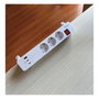 EQUIP Regleta de enchufes 245556 con 3 salidas AC, 2 USB-C y 1 USB-A