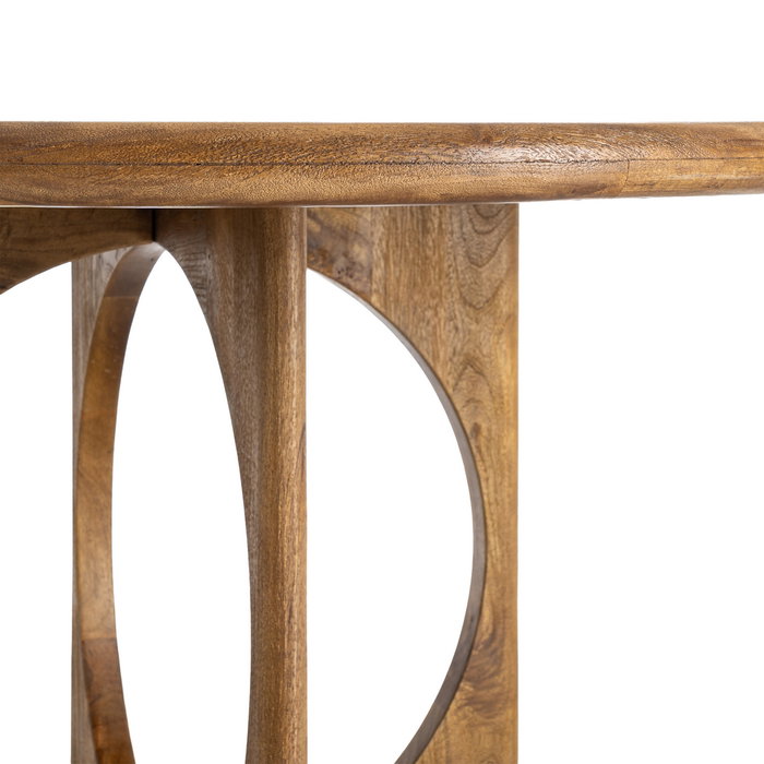 Ixia Mesa de Comedor Madera de Mango Miel 125 x 125 x 76 cm