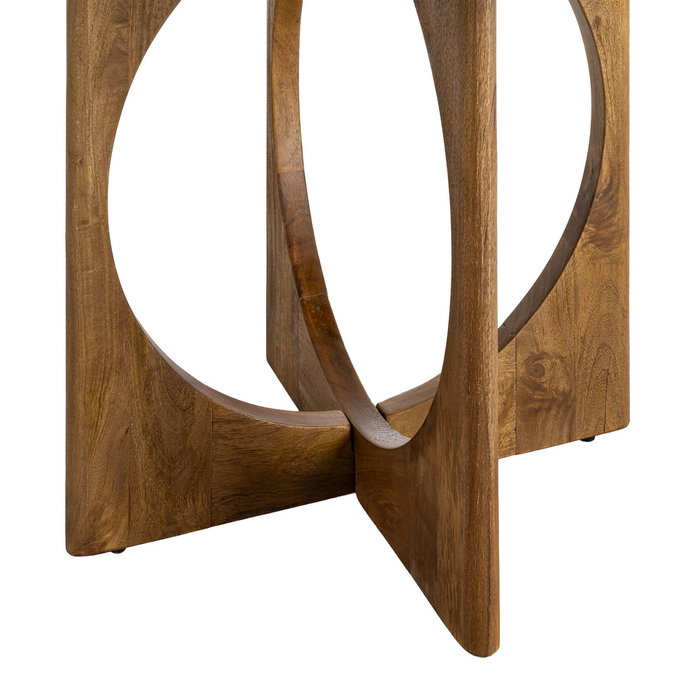Ixia Mesa de Comedor Madera de Mango Miel 125 x 125 x 76 cm