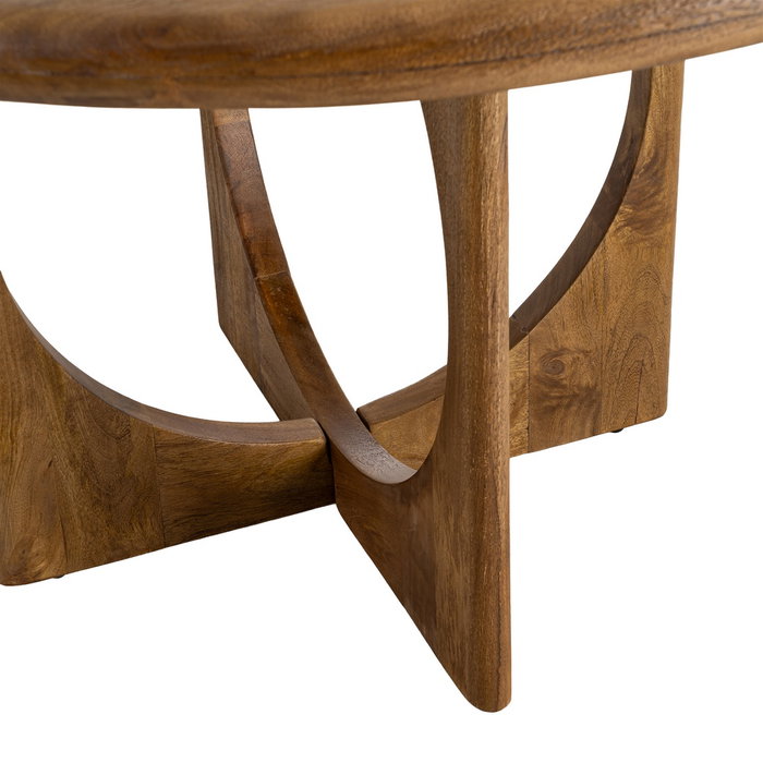 Ixia Mesa de Comedor Madera de Mango Miel 125 x 125 x 76 cm