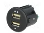 PER.PIC. Alimentador USB con 2 puertos USB-A