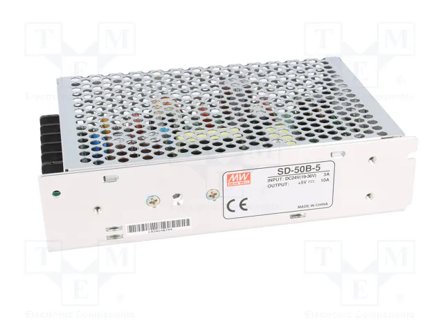 MEAN WELL SD-50B-5 Convertidor DC/DC 50W 5VDC 10A MEAN WELL SD-50B-5 Convertidor DC/DC 50W 5VDC 10A