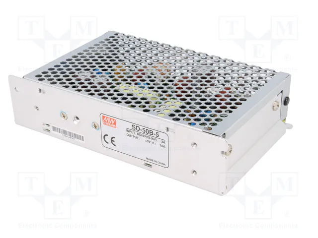 MEAN WELL SD-50B-5 Convertidor DC/DC 50W 5VDC 10A MEAN WELL SD-50B-5 Convertidor DC/DC 50W 5VDC 10A