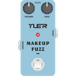 Yuer Makeup Fuzz Tono Fuzz Clásico Silicon Fuzz Face Sonido Guitarra Bajo Volumen