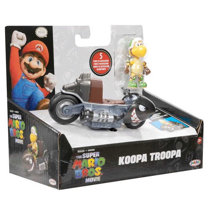 JAKKS PACIFIC Figura Koopa Troopa Kart La Pelicula Mario Kart 6cm