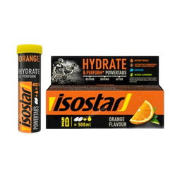 ISOSTAR Power Tabs Naranja, 10 Compartimentos x 12g