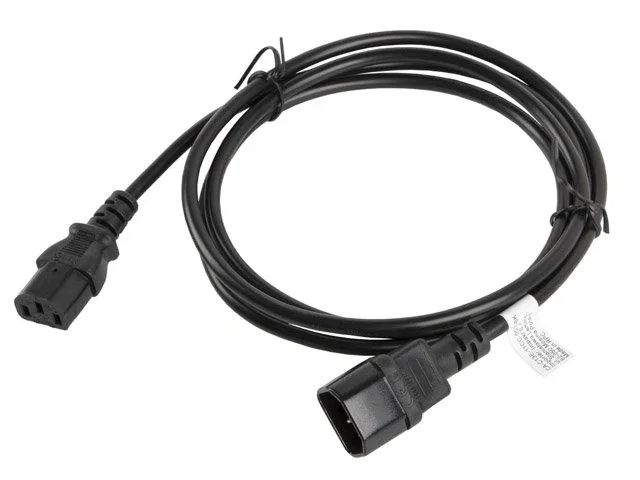 Lanberg Cable Alargador de Alimentación CA-C13E-11CC-0018-BK 1,8m C13/C14