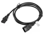 Lanberg Cable Alargador de Alimentación CA-C13E-11CC-0018-BK 1,8m C13/C14