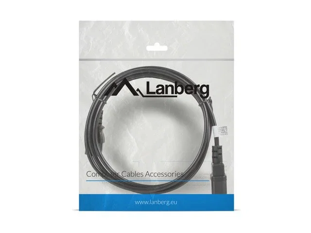 Lanberg Cable Alargador de Alimentación CA-C13E-11CC-0018-BK 1,8m C13/C14