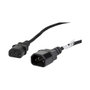 Lanberg CA-C13E-11CC-0018-BK Cable de Alimentación C13 a C14, 1,8 m, Negro