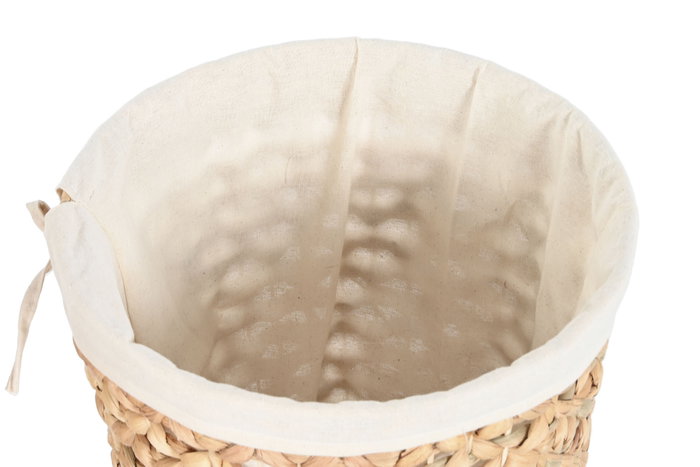 DKD Home Decor Set de 2 Cestas para la Ropa de Junco con Tapa