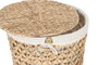 DKD Home Decor Set de 2 Cestas para la Ropa de Junco con Tapa