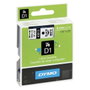 Dymo Cinta D1 Negro sobre Blanco 6mm x 7m