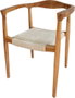 DKD Home Decor Silla de Teca y Ratán Marrón