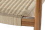DKD Home Decor Silla de Teca y Ratán Marrón