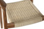 DKD Home Decor Silla de Teca y Ratán Marrón