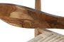 DKD Home Decor Silla de Teca y Ratán Marrón