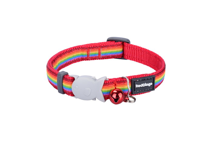 Red Dingo Collar Rainbow 25 mm X 41-63 cm