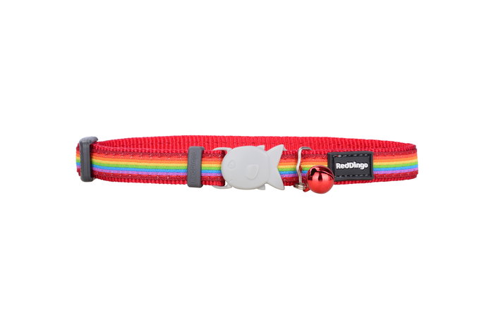 Red Dingo Collar Rainbow 25 mm X 41-63 cm