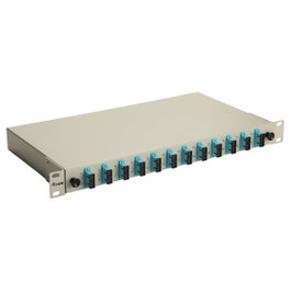 EQUIP Caja de empalme LWL 12 puertos SC-Duplex OM3 1U Gris