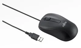Fujitsu M520 Ratón Óptico Ambidiestro USB para Oficina, 1000 DPI, Negro, Referencia OEM