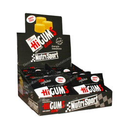 Nutrisport Higums Gominolas Energéticas con Cafeína Sabor Cítrico, Expositor 20 Bolsas, Aporte para Deporte